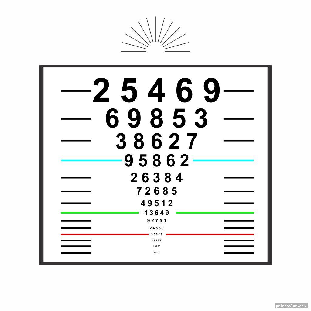 Pediatric Eye Chart Printable