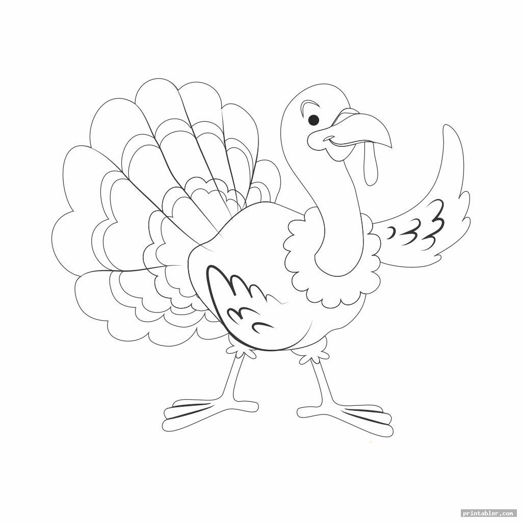 free template turkey body outline printable