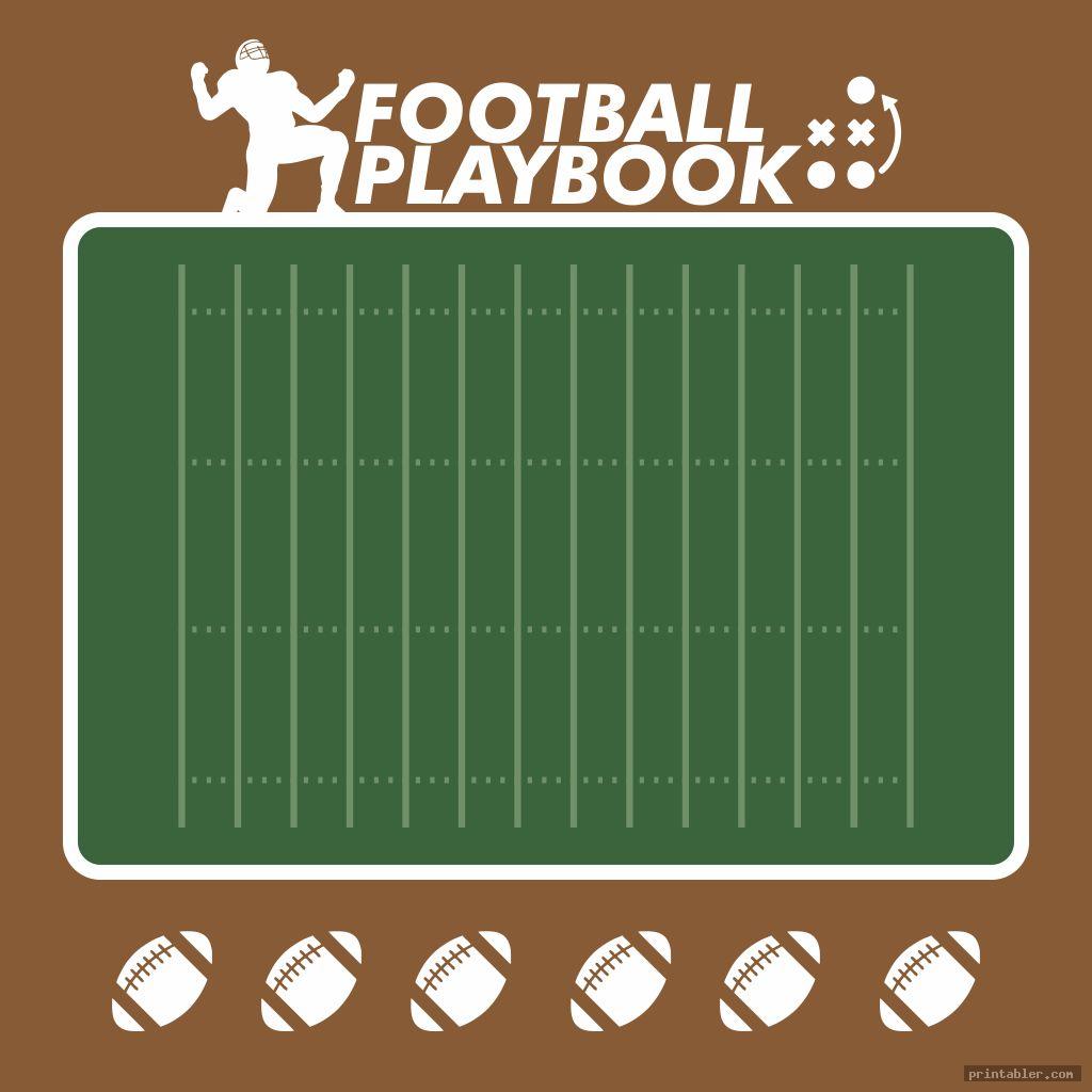 Blank Football Playbook Sheets Printable