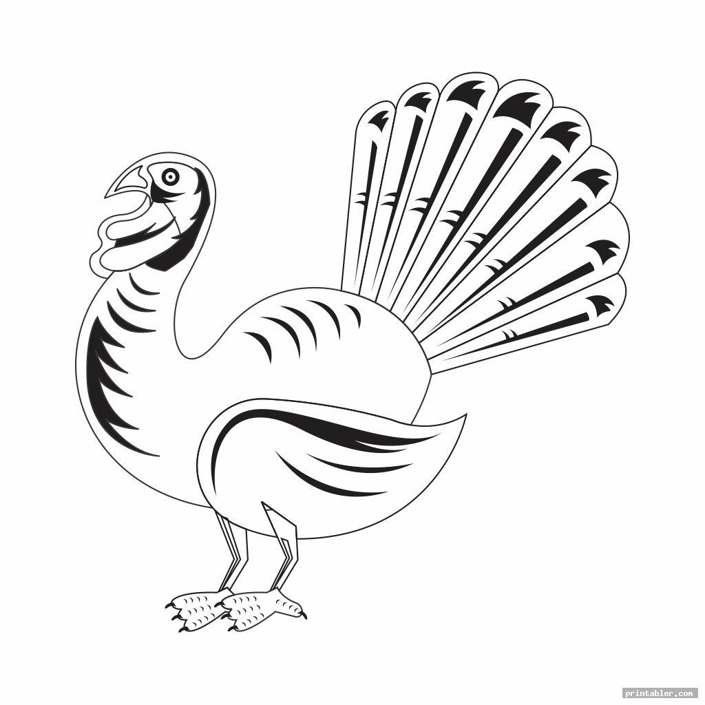 printable template turkey body outline free