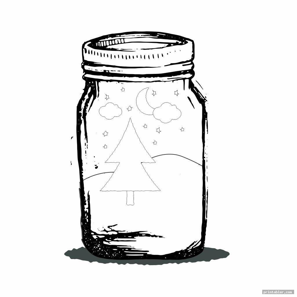 Fingerprint Bugs Jar Bug Crafts Mason Template Sketch Insect Printable 