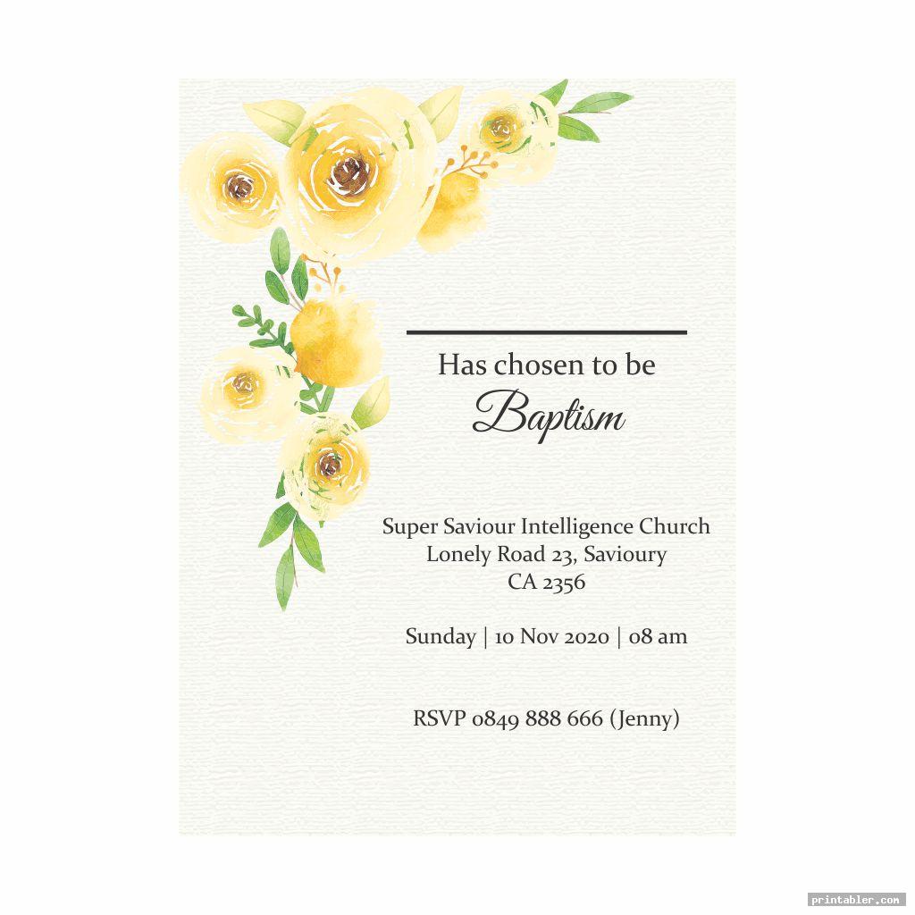 LDS Baptism Program Template Printable