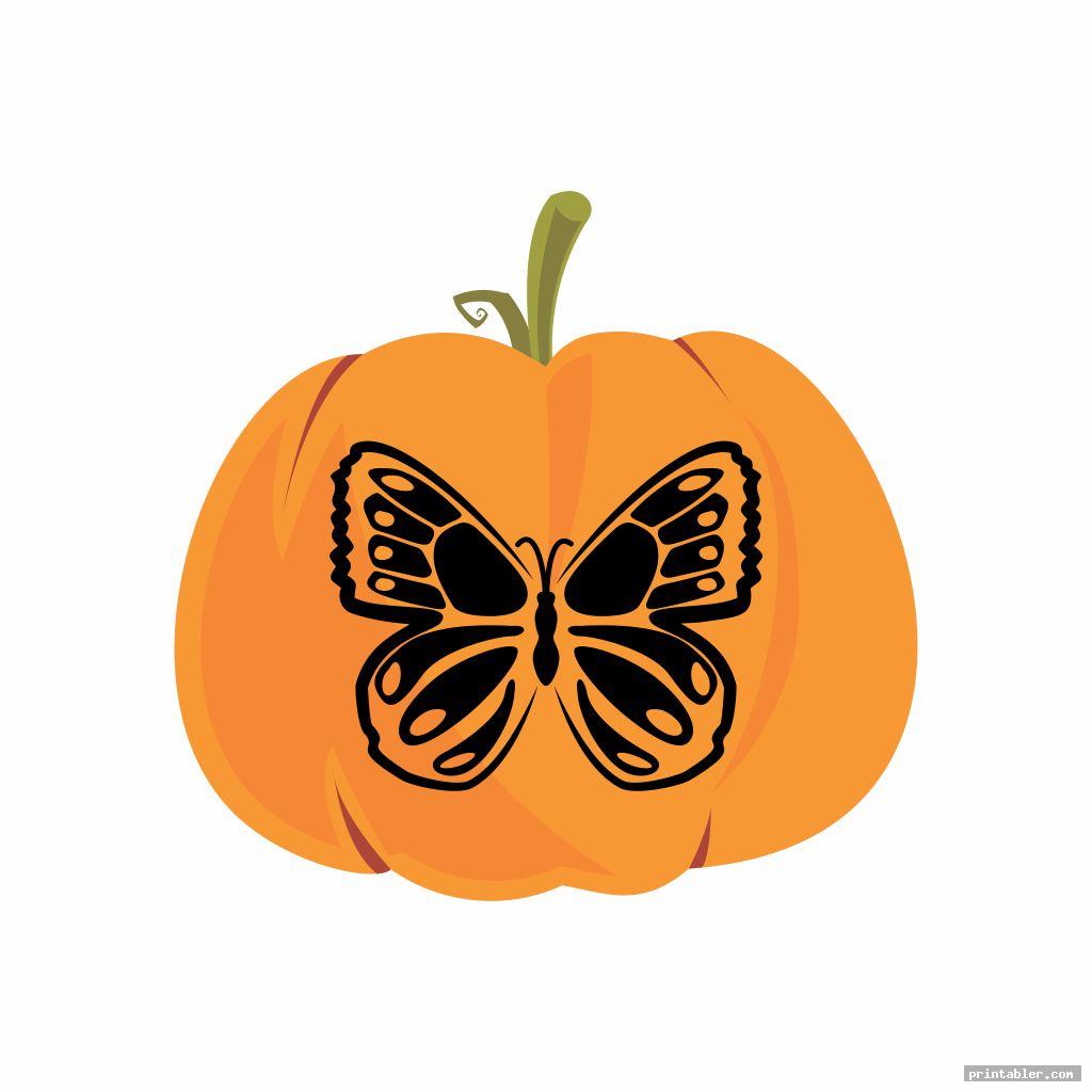 Butterfly Pumpkin Template Printable