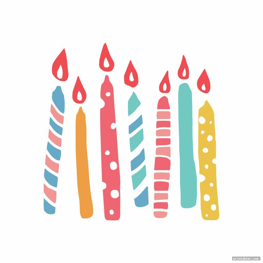 Birthday Candle Template Printable