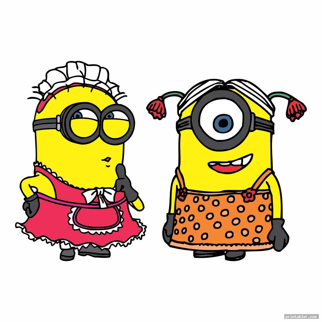colorful minion images printable
