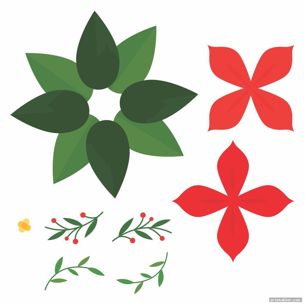 Poinsettia Template Printable