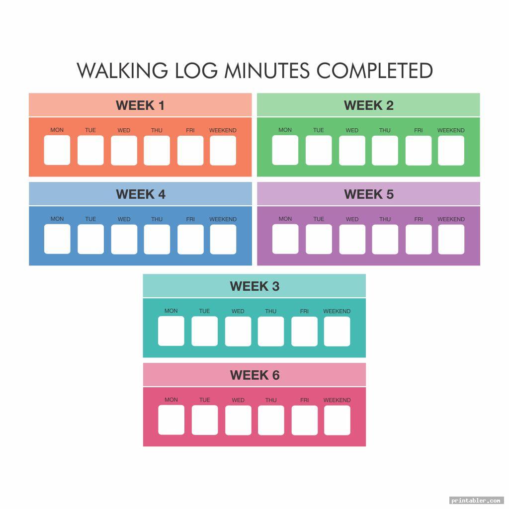 Walking Log Printable