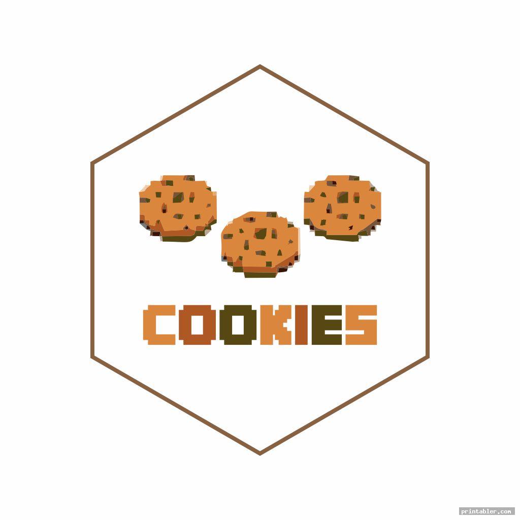 cookies minecraft food labels printable