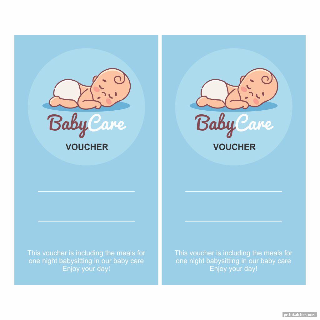 Babysitting Voucher Template