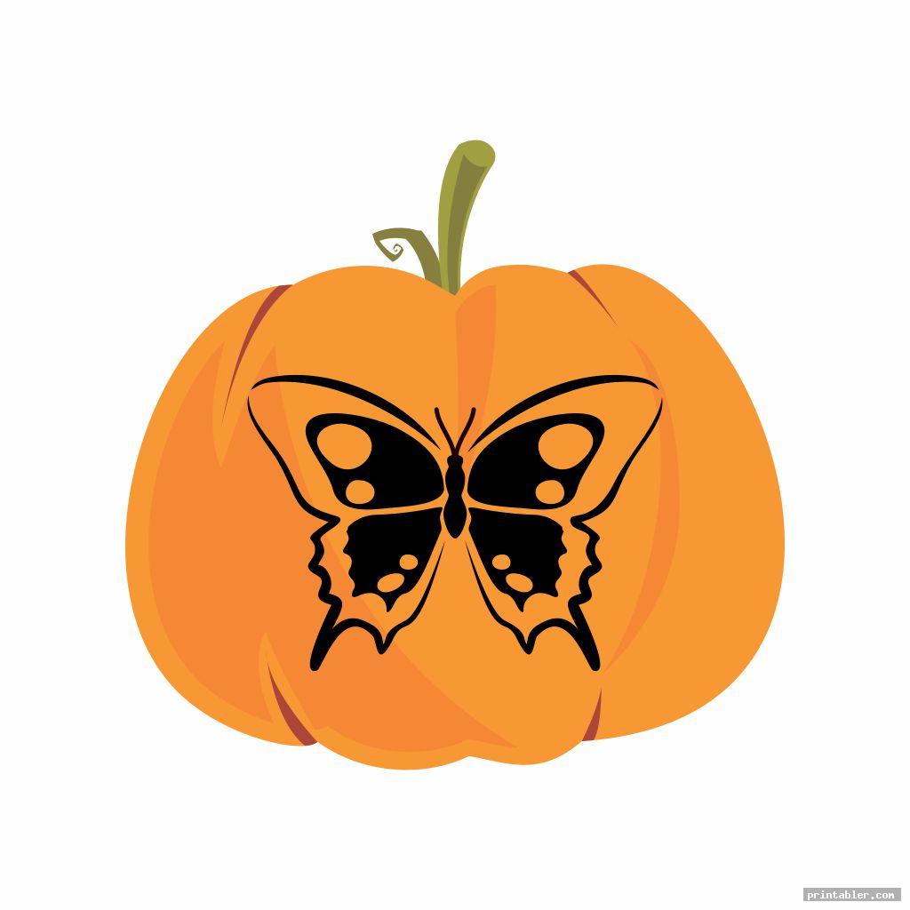 cool butterfly pumpkin template printable