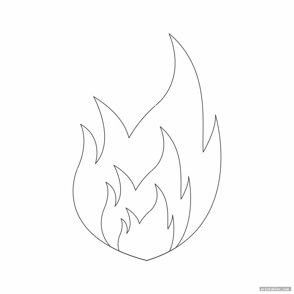 Flame Template Printout Printable