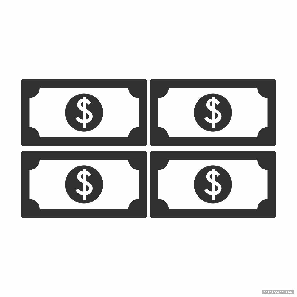 cool play money black and white printable