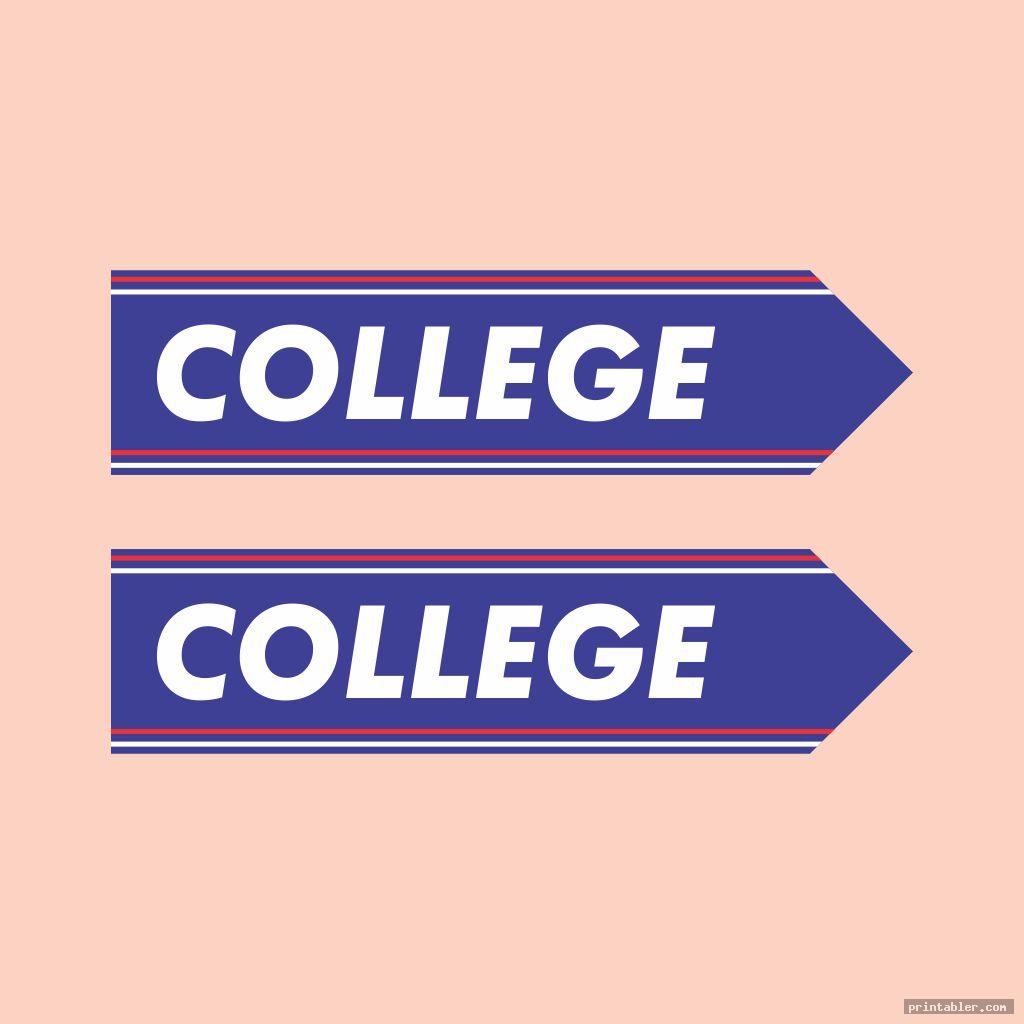 cool printable college pennants template