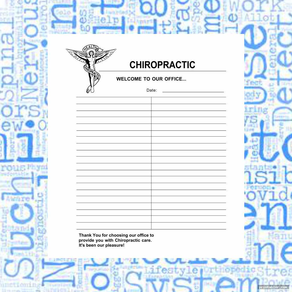 corporate chiropractic superbill template printable
