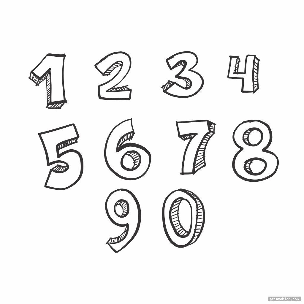 Printable Bubble Numbers