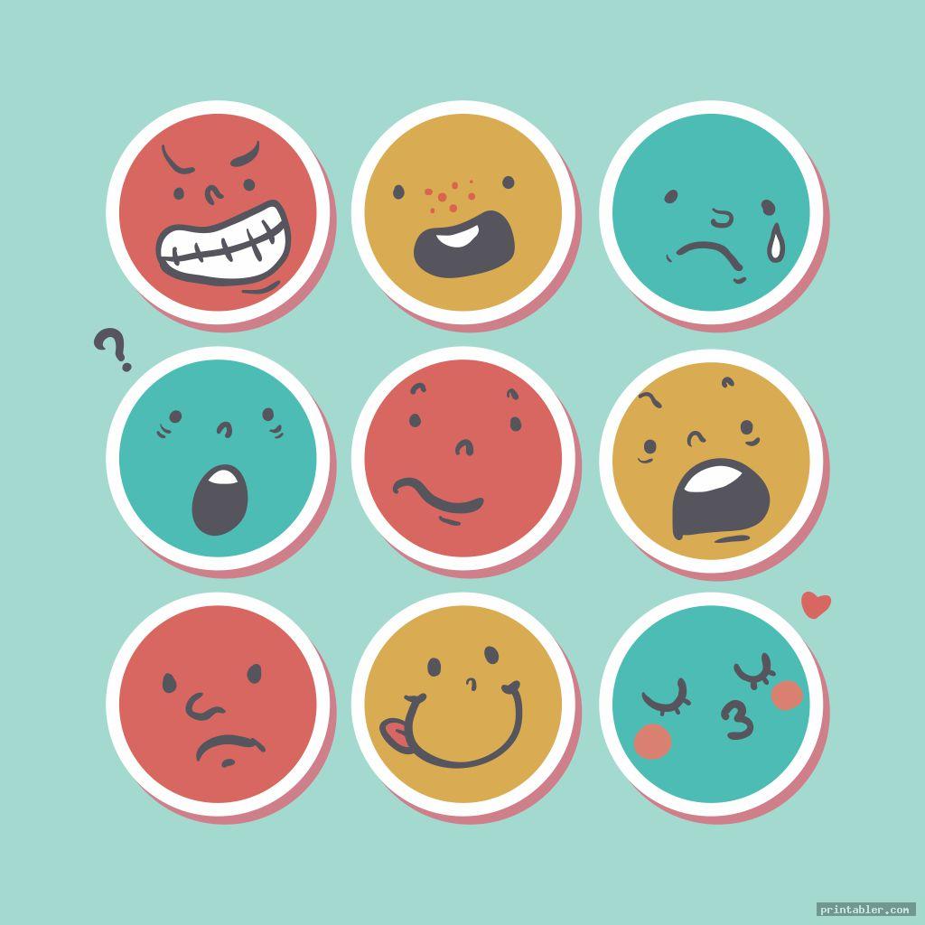 emoji feelings poster printable