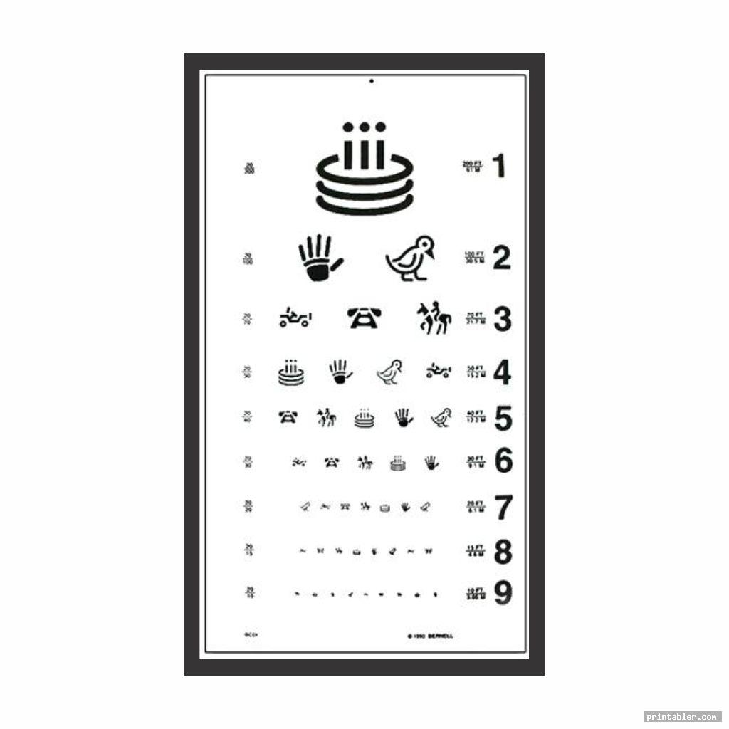 eye chart for children printable image free