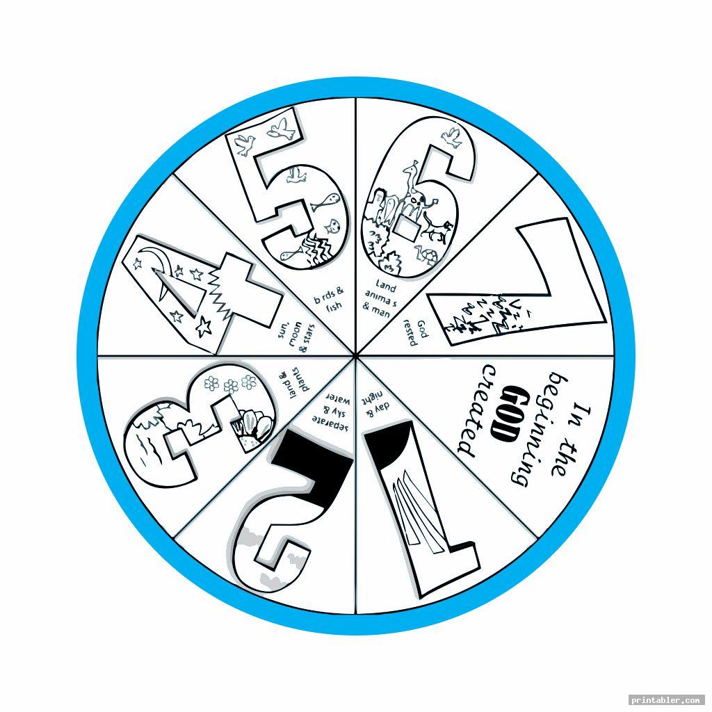 Free Printable Creation Wheel Craft Printable Word Searches