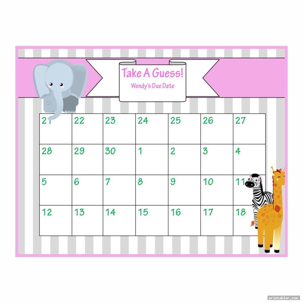 Office Baby Pool Template Printable