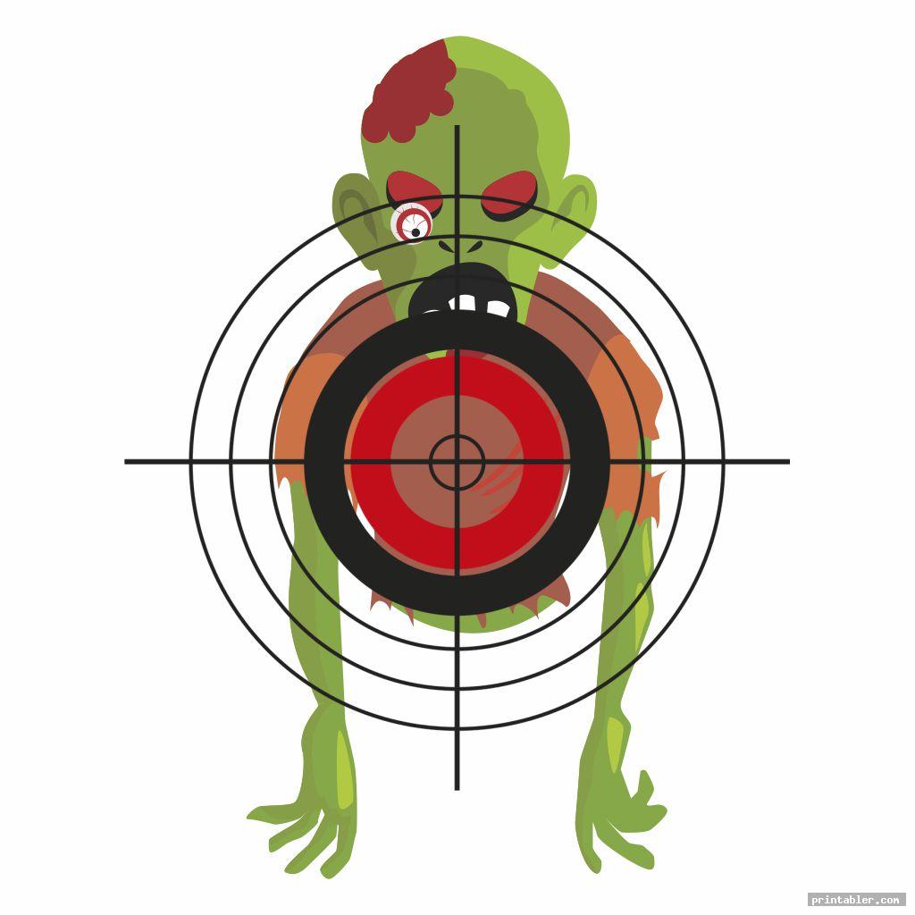 funny zombie targets pdf printable
