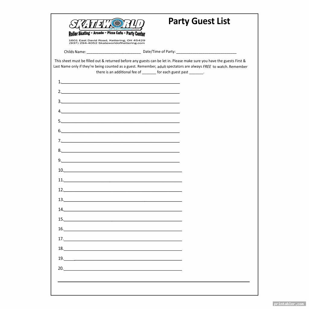 guest check template printable image free