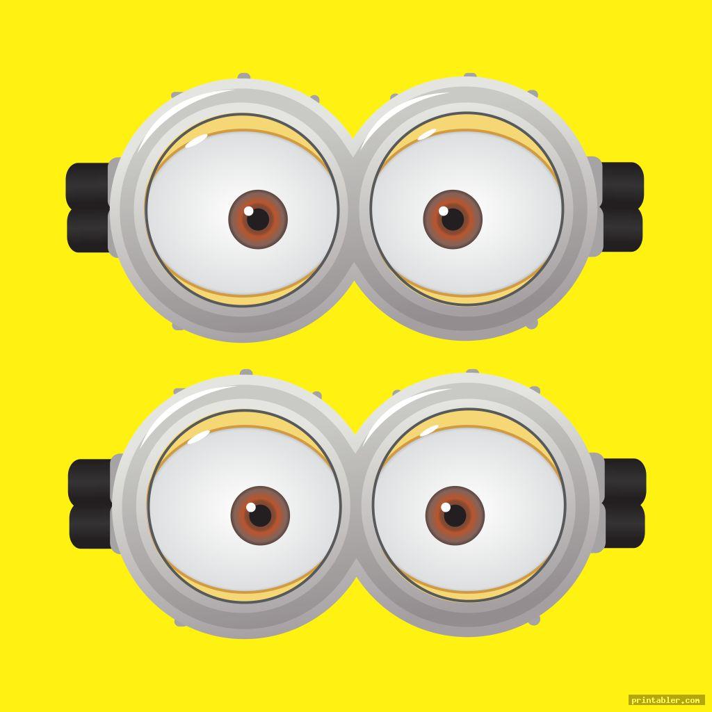 Minion Goggles Template Printable Gridgit