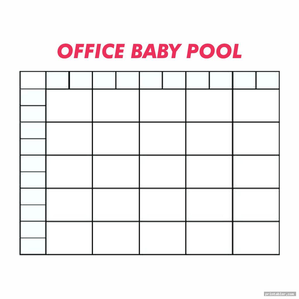 office baby pool template printable for use