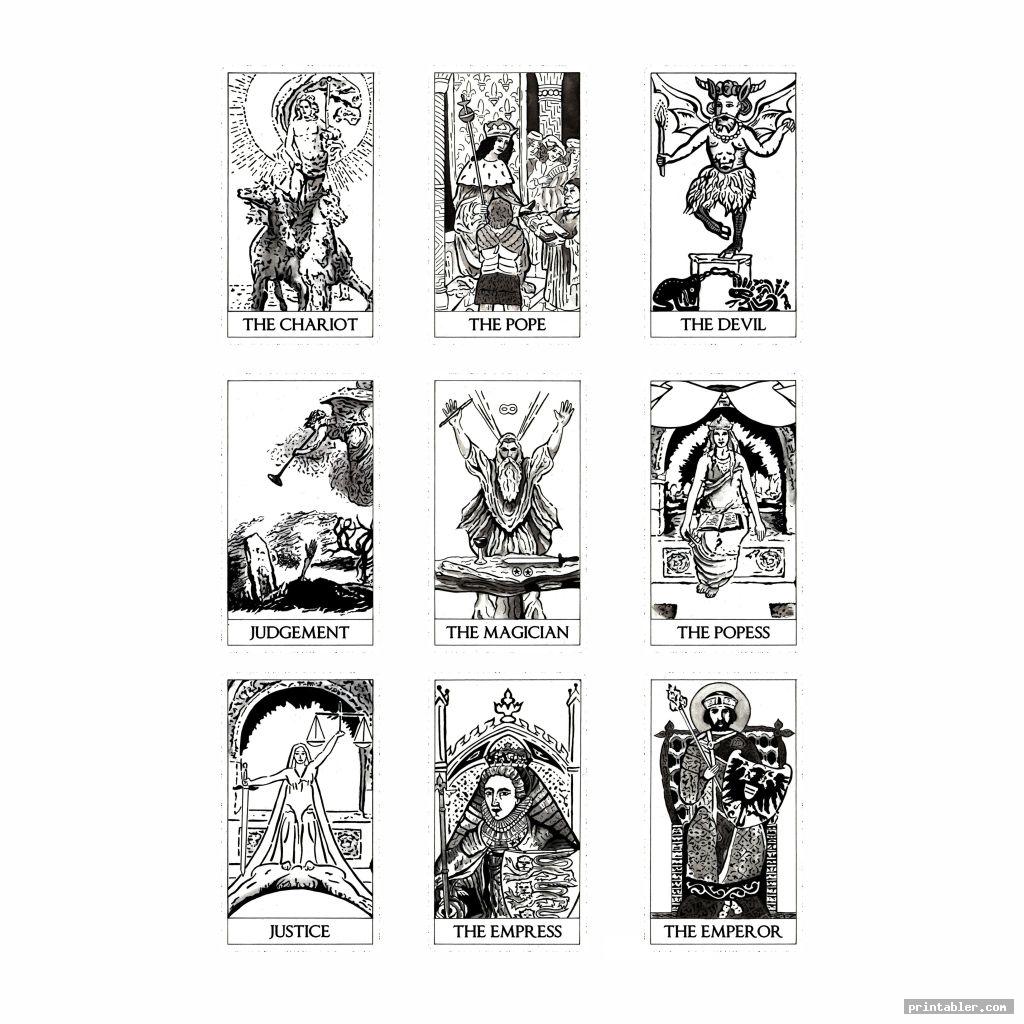 outline loteria cards printable