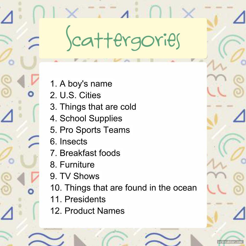 scattergories cards 1 12 printable image free