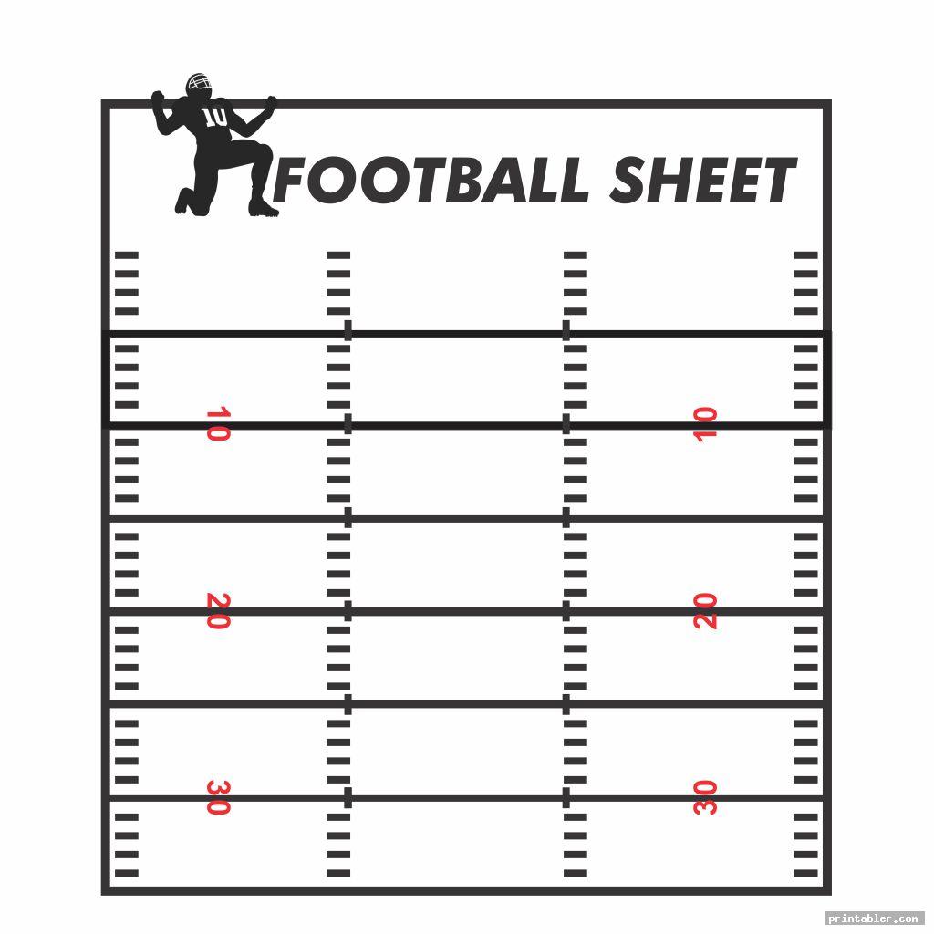 Blank Football Playbook Sheets Designs & Printable