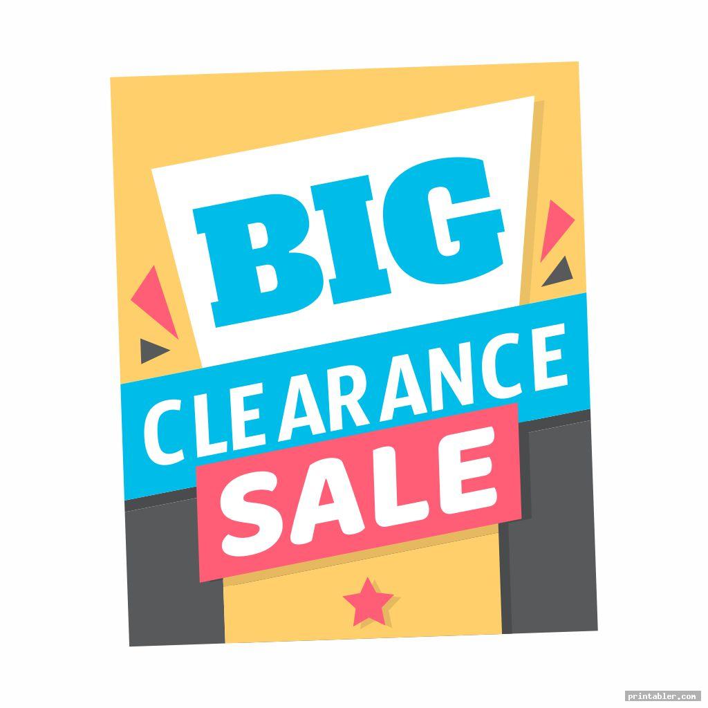 Printable Clearance Signs