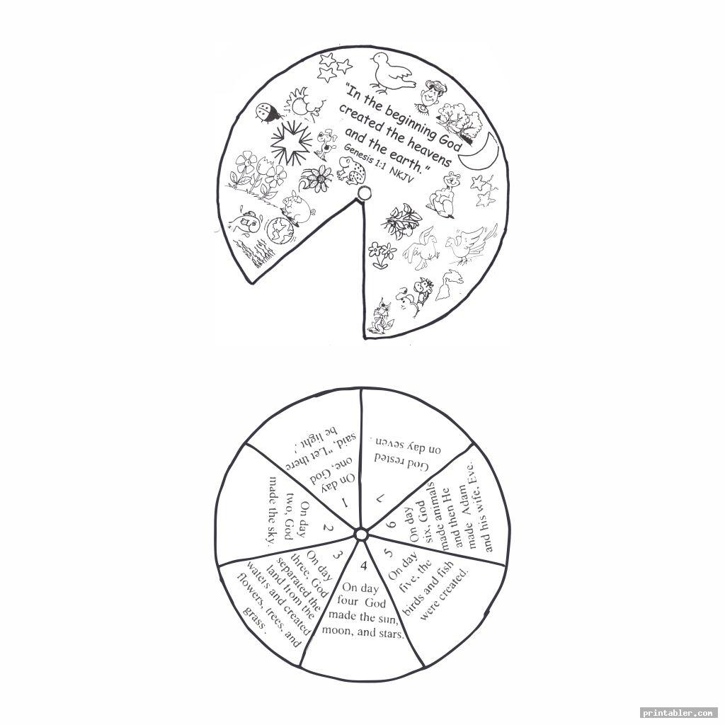 Free Printable Creation Wheel Craft