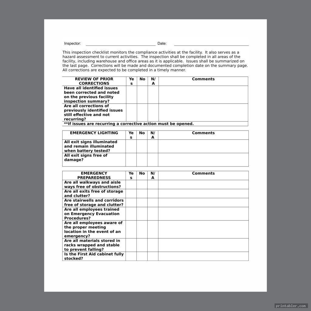 Electrical Material List Template Printable