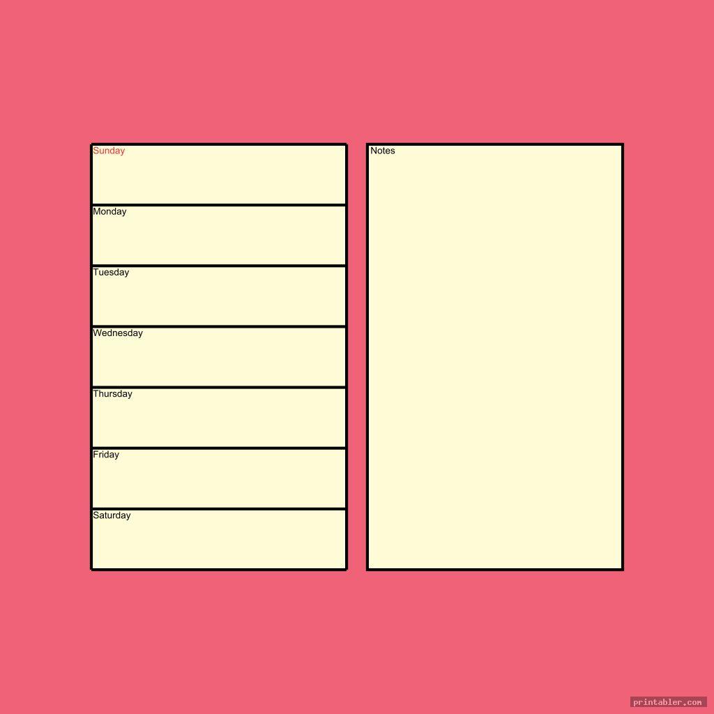 Filofax Personal Templates Printable