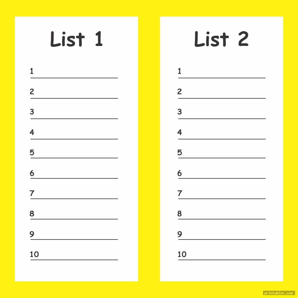 simple scattergories answer sheets printable