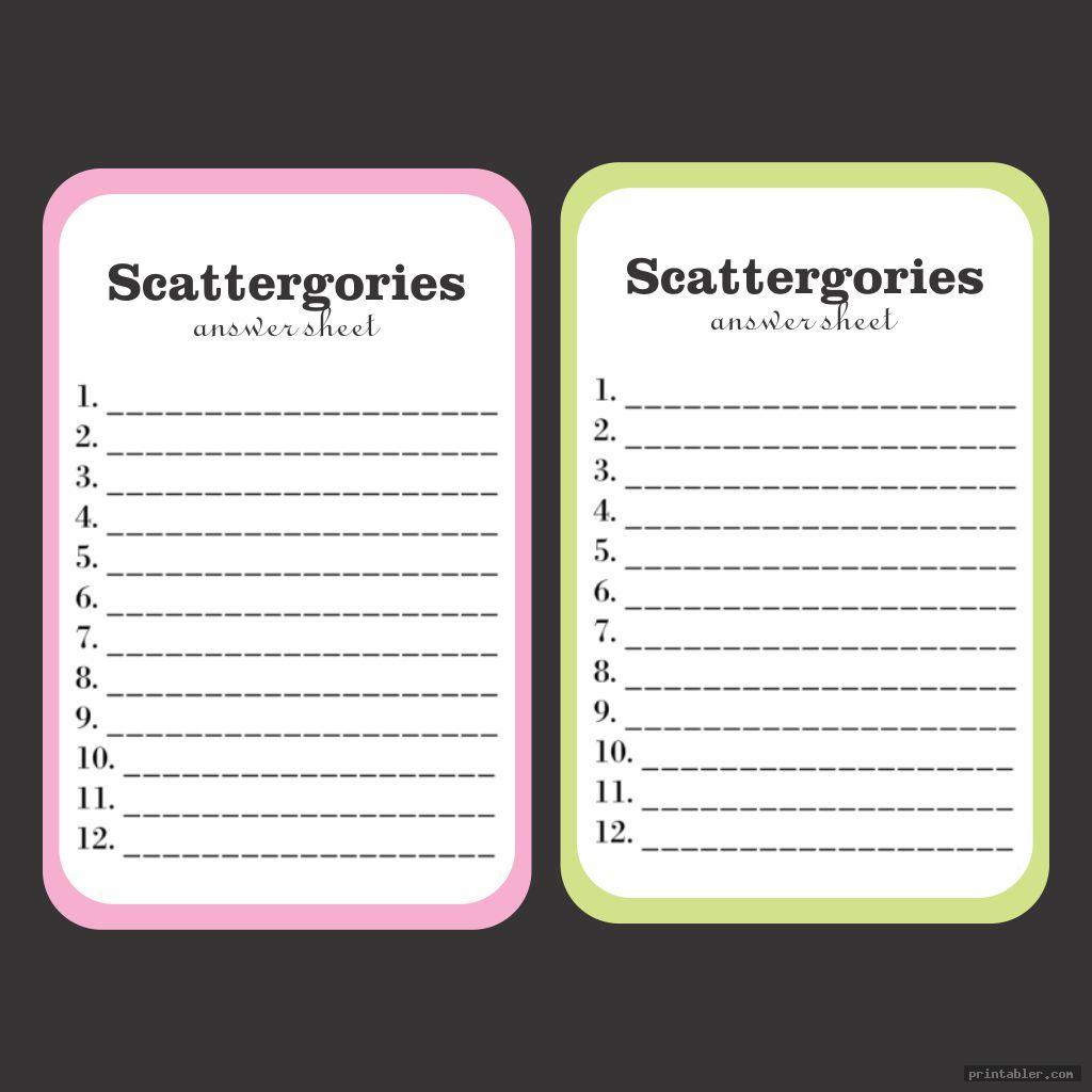 useful scattergories answer sheets printable