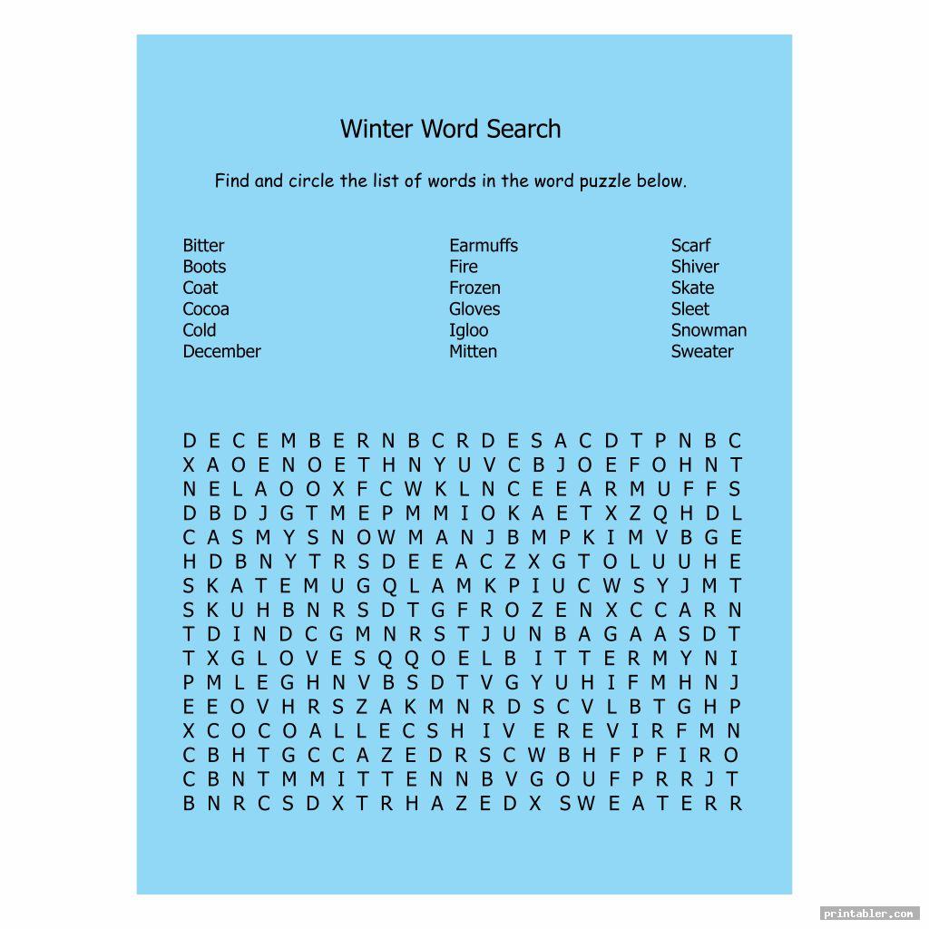 word search clue game sheets printable