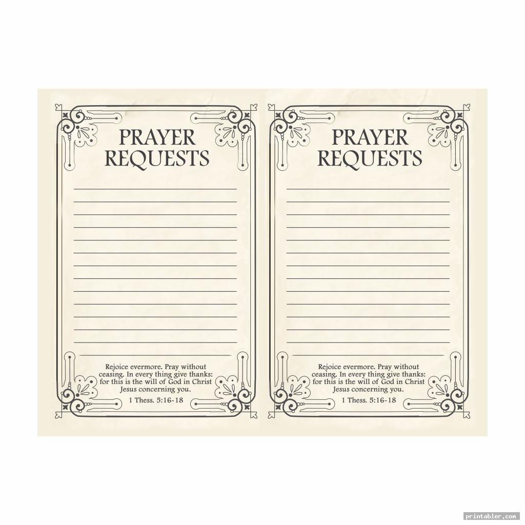 Printable Prayer Request Form Template Printable Templates