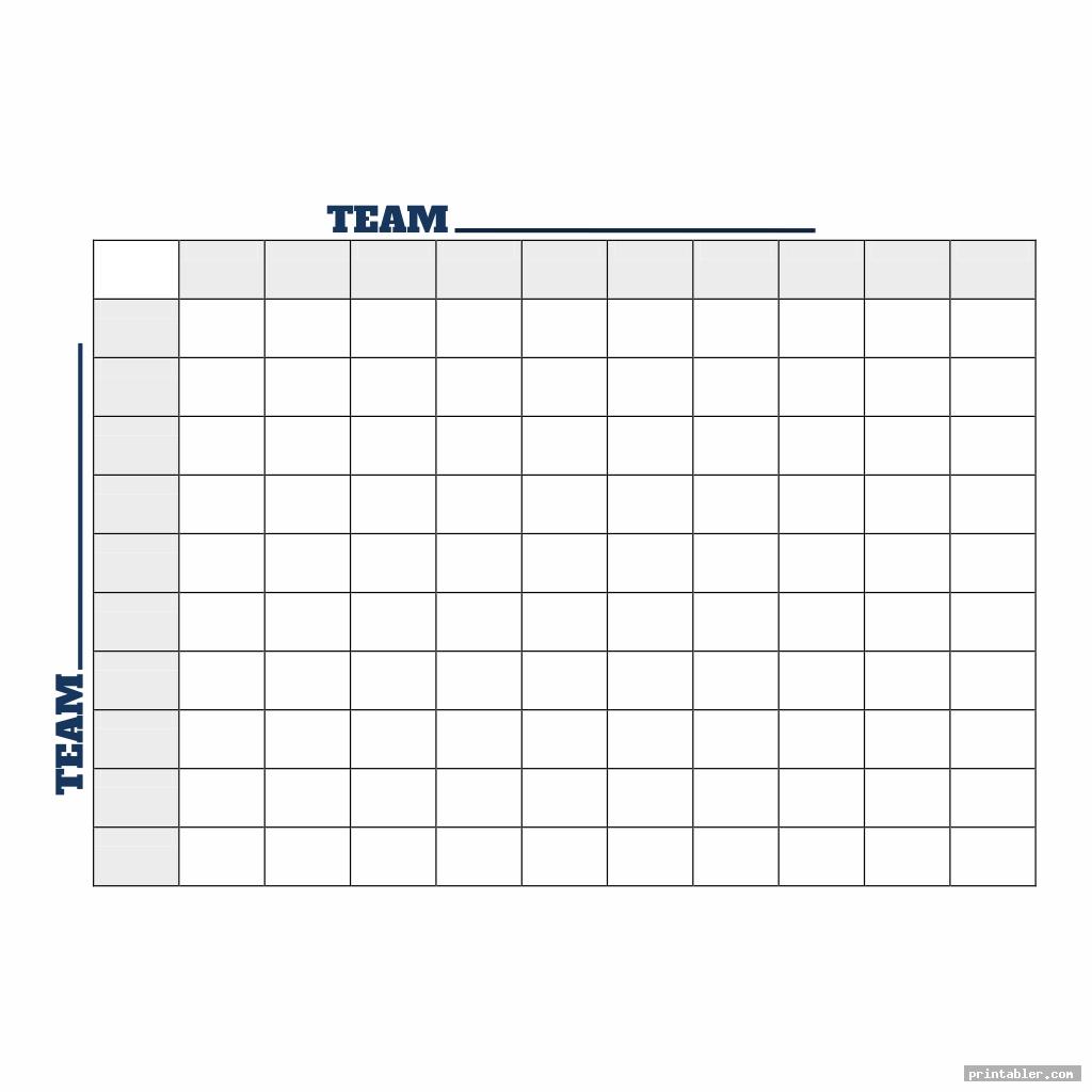 Printable Football Pool Sheets