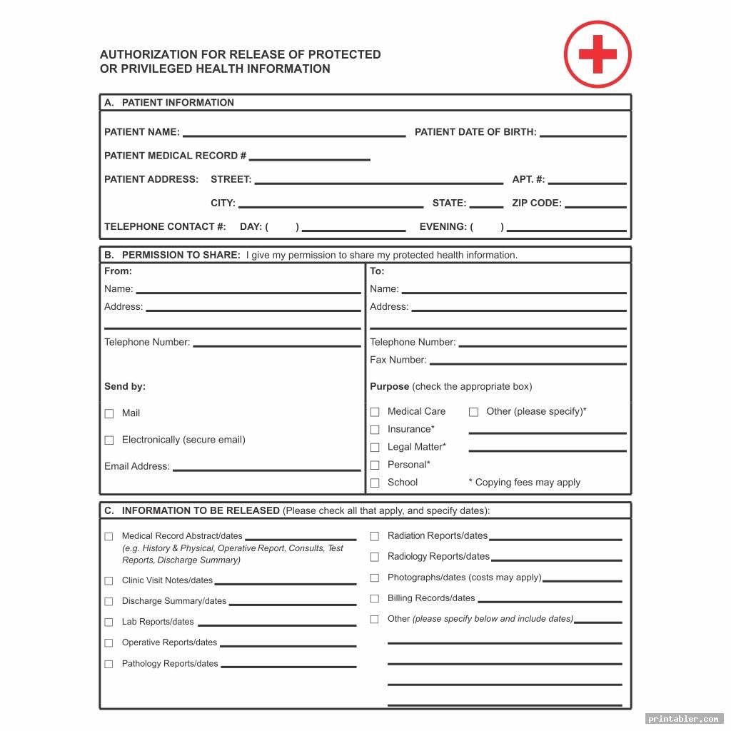 corporate hospital discharge papers printable