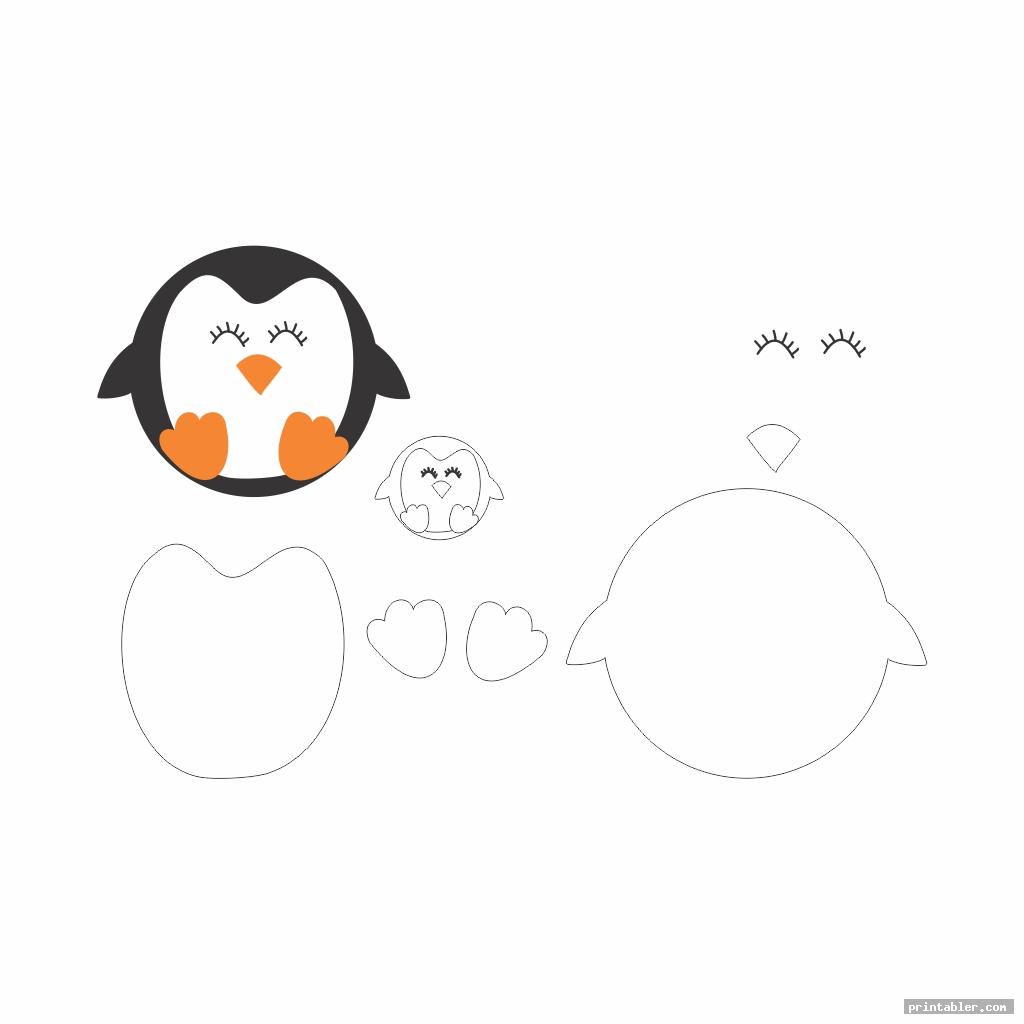 Printable Patterns Felt Penguin 2