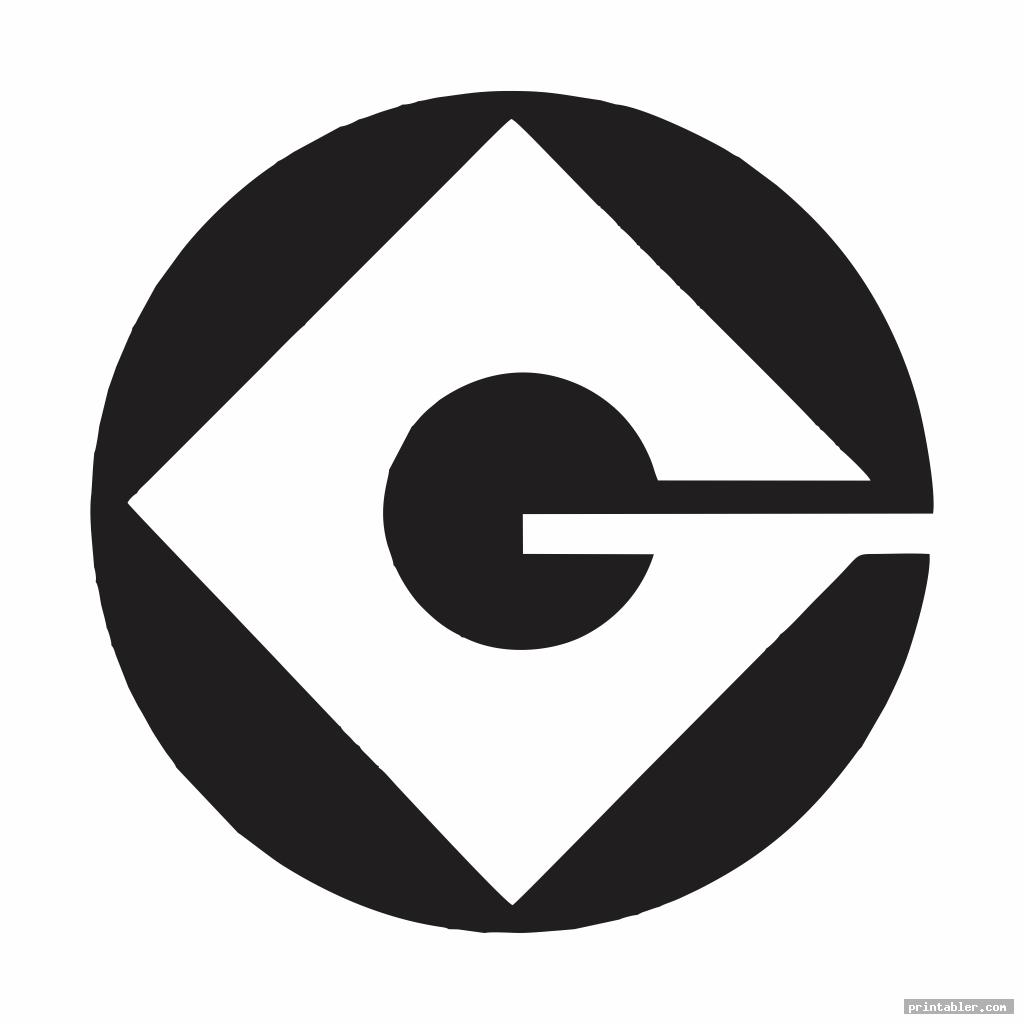 gru symbol stencil printable image free