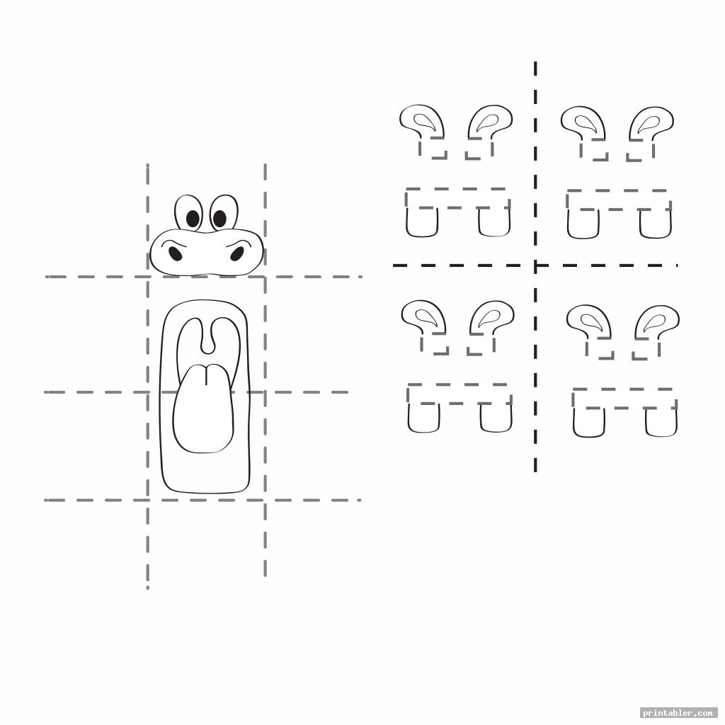 Hand Puppet Printable Template Gridgit