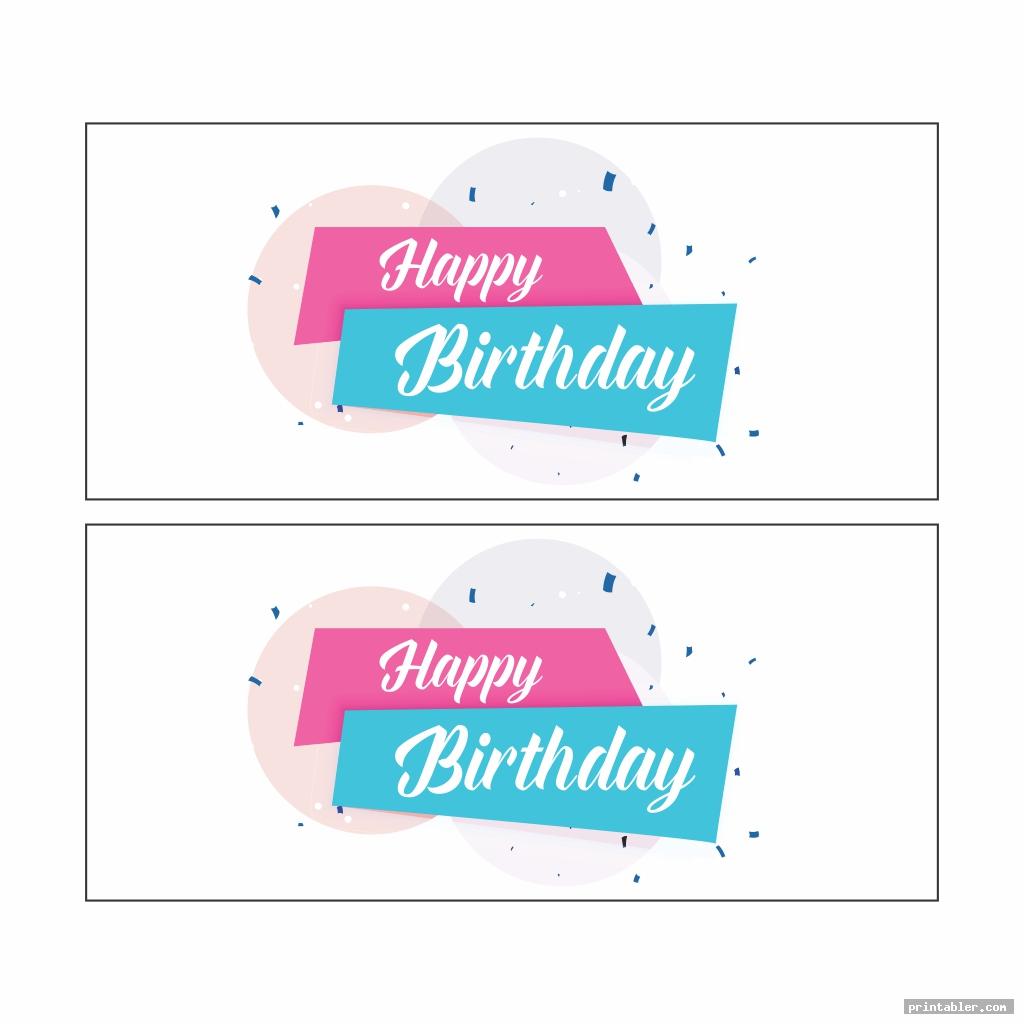 happy birthday banner printable for use