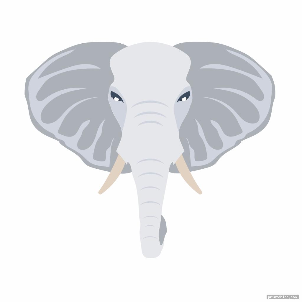 printable elephant trunk image free