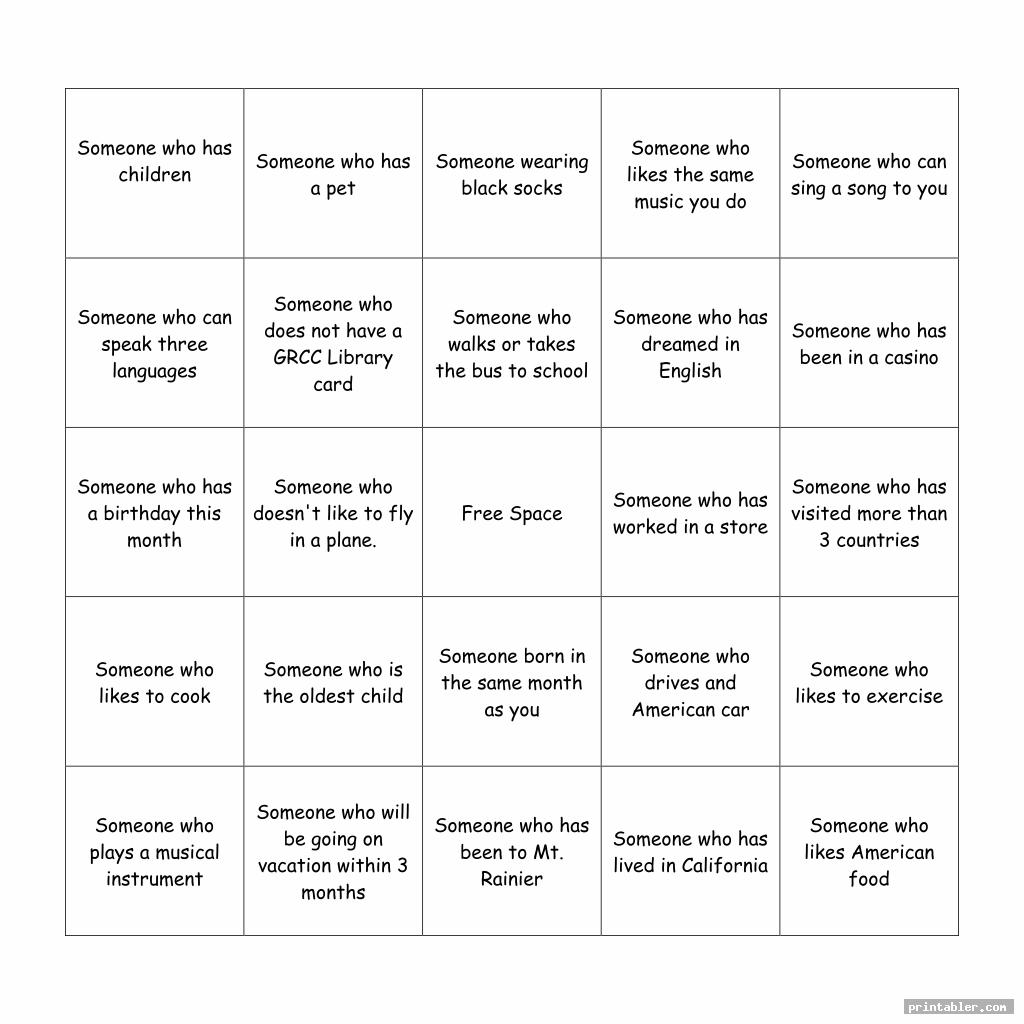 printable human bingo templates image free