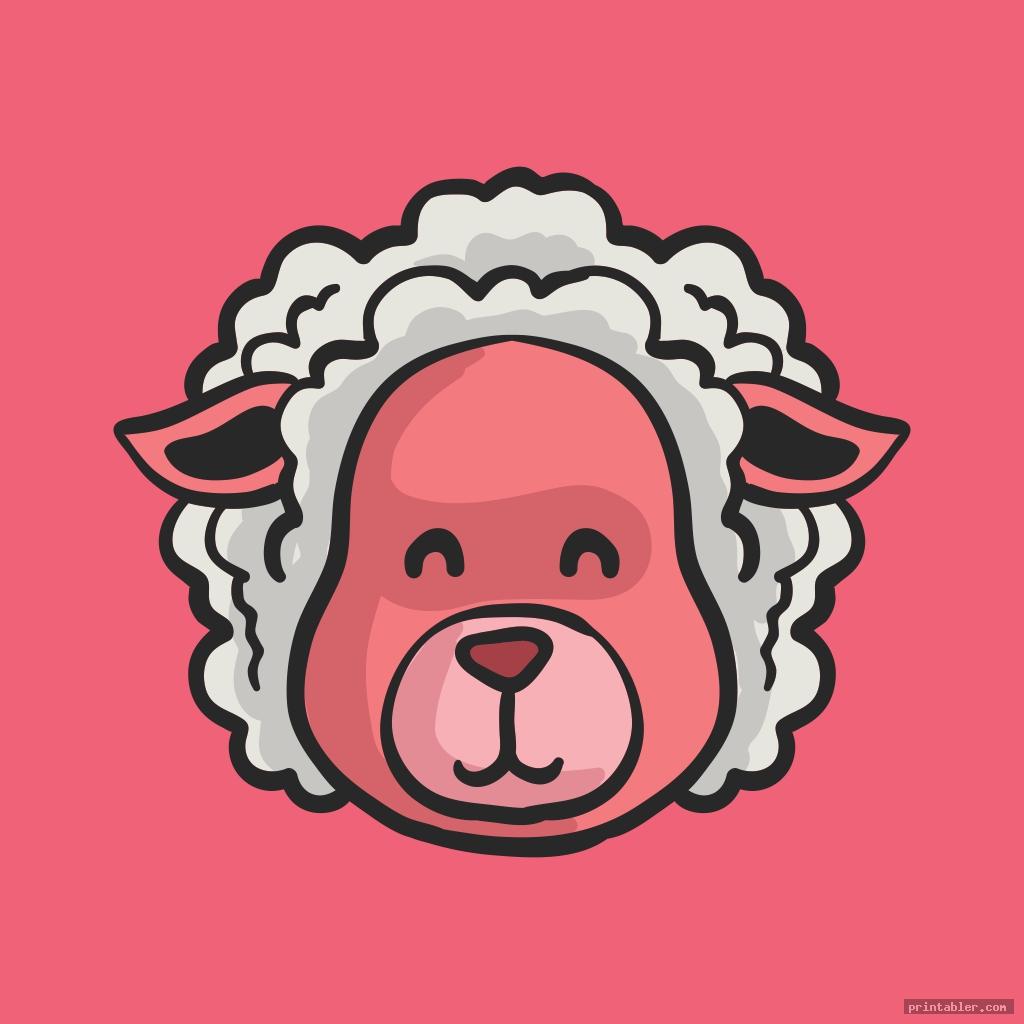 Sheep Face Template Printable Gridgit