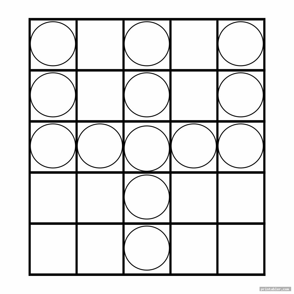 simple bingo patterns printable
