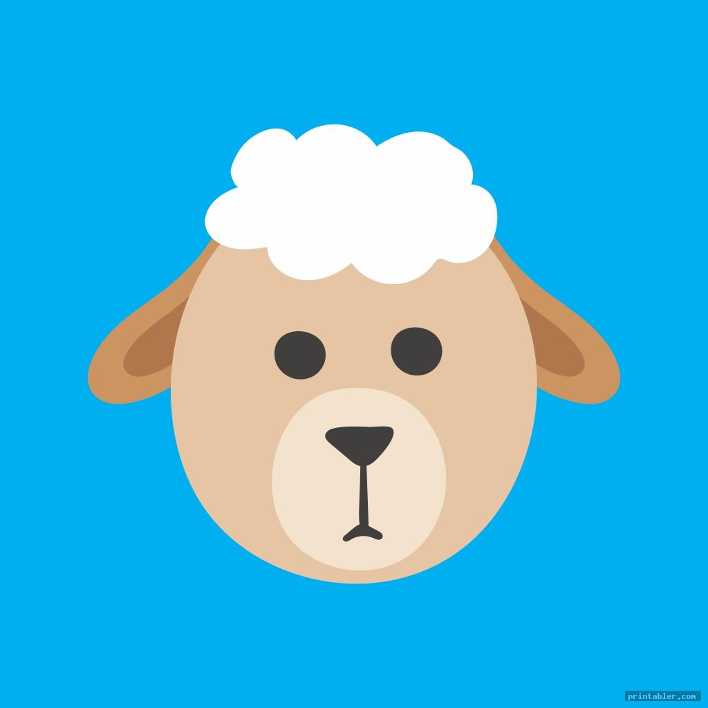 Sheep Face Template Printable