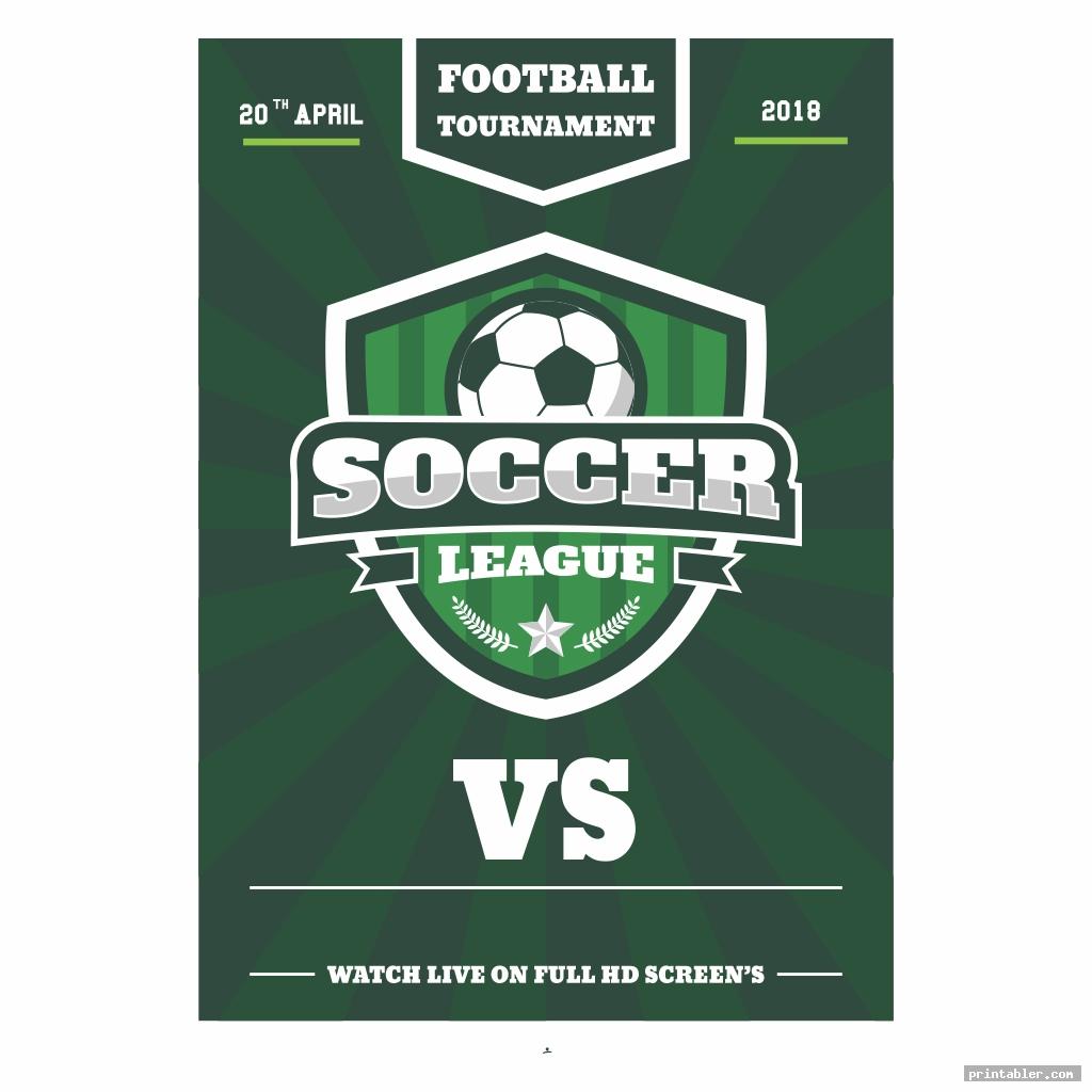 soccer party s printable poster